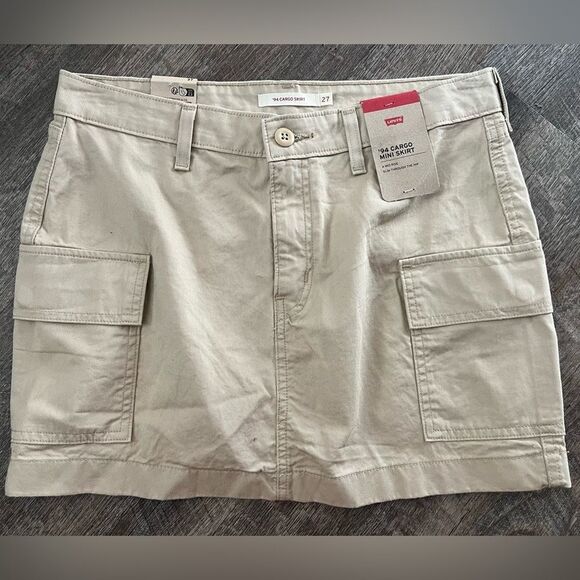 Levi's '94 Cargo Twill Mini Skirt- Size 27 - Picture 1 of 5